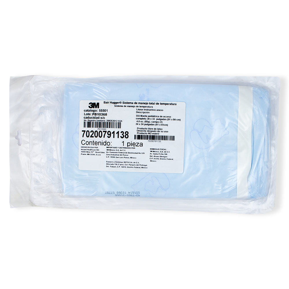 MANTA BAJO BAIR HUGGER PARA PACIENTE PEDIATRICO 91x84cm C/10