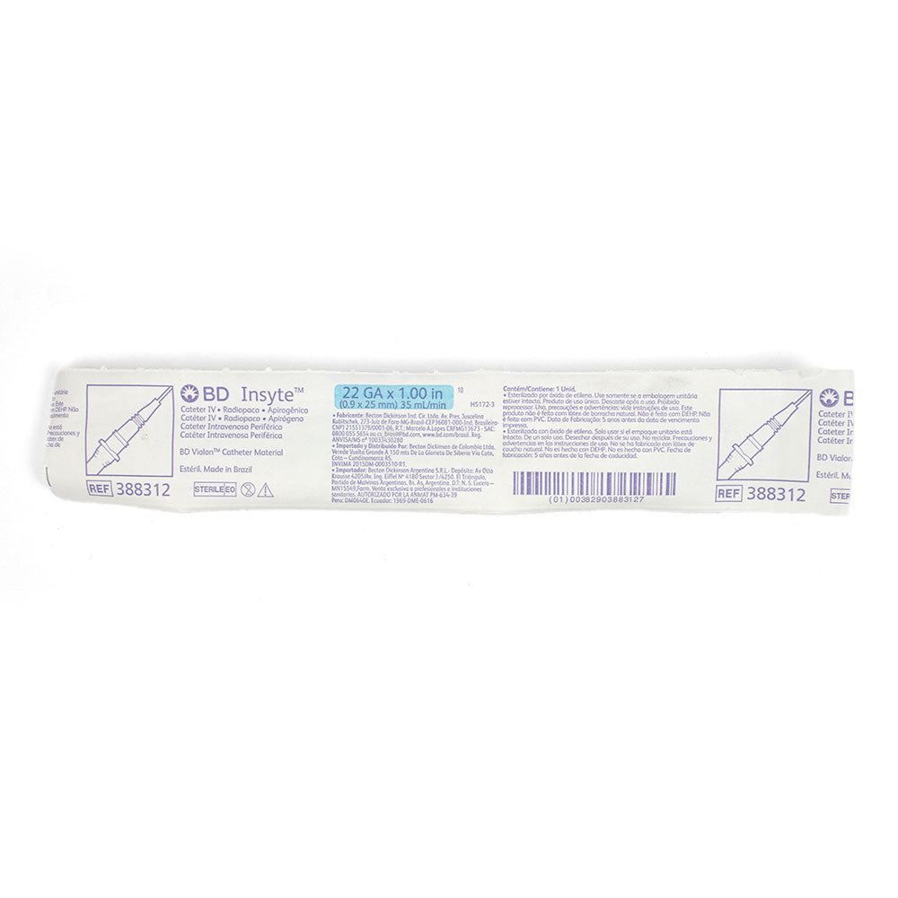 CATÉTER INTRAVENOSO PERIFÉRICO 22G
