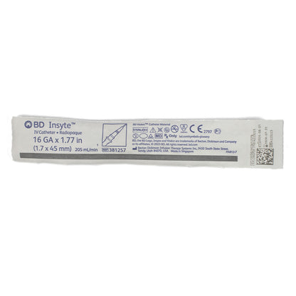 CATÉTER INTRAVENOSO PERIFÉRICO 16G