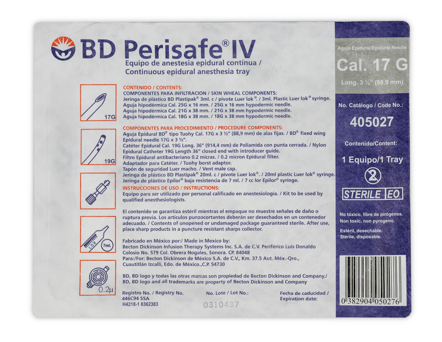 EQUIPO BLOQUEO 17 PERISAFE IV BD