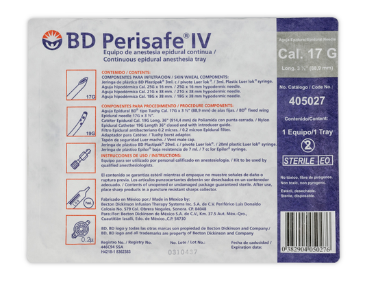 EQUIPO BLOQUEO 17 PERISAFE IV BD