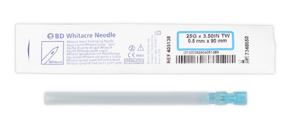 AGUJA ESPINAL WHITACRE 25G X 3 1/2 BD
