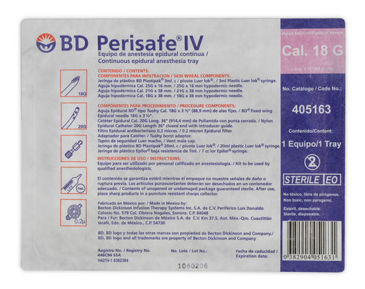 EQUIPO BLOQUEO 18 PERISAFE IV BD