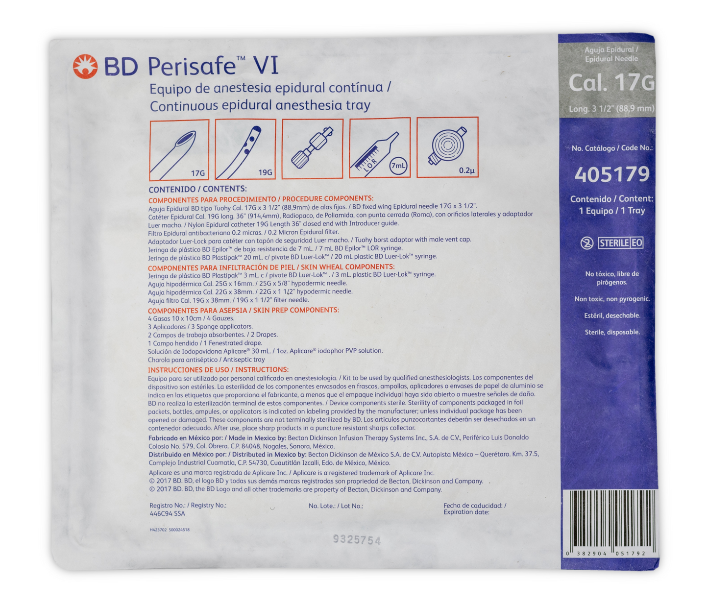 EQUIPO BLOQUEO 17 PERISAFE VI BD