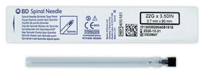 AGUJA ESPINAL QUINCKE 22G X 3 1/2 BD
