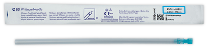 AGUJA ESPINAL WHITACRE 25G X 4 11/16 BD