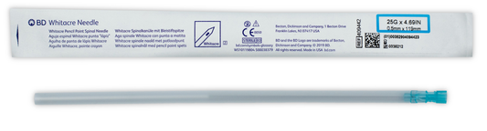 AGUJA ESPINAL WHITACRE 25G X 4 11/16 BD