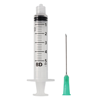 JERINGA 5ML C/AGUJA 21G X 32MM BD C/100