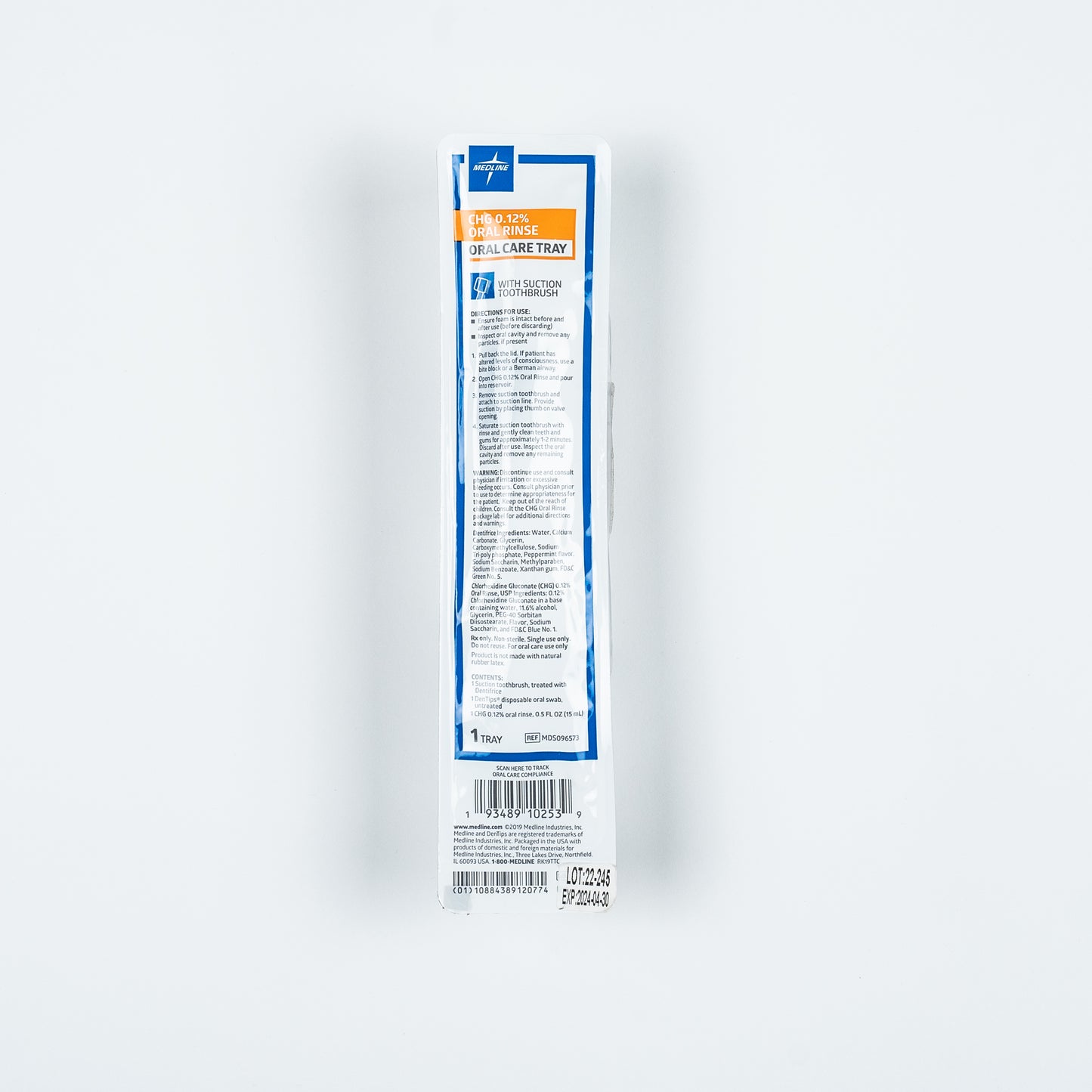 KIT DE LIMPIEZA DENTAL CON SUCCIÓN Y ENJUAGUE BUCAL CHG 0.12%