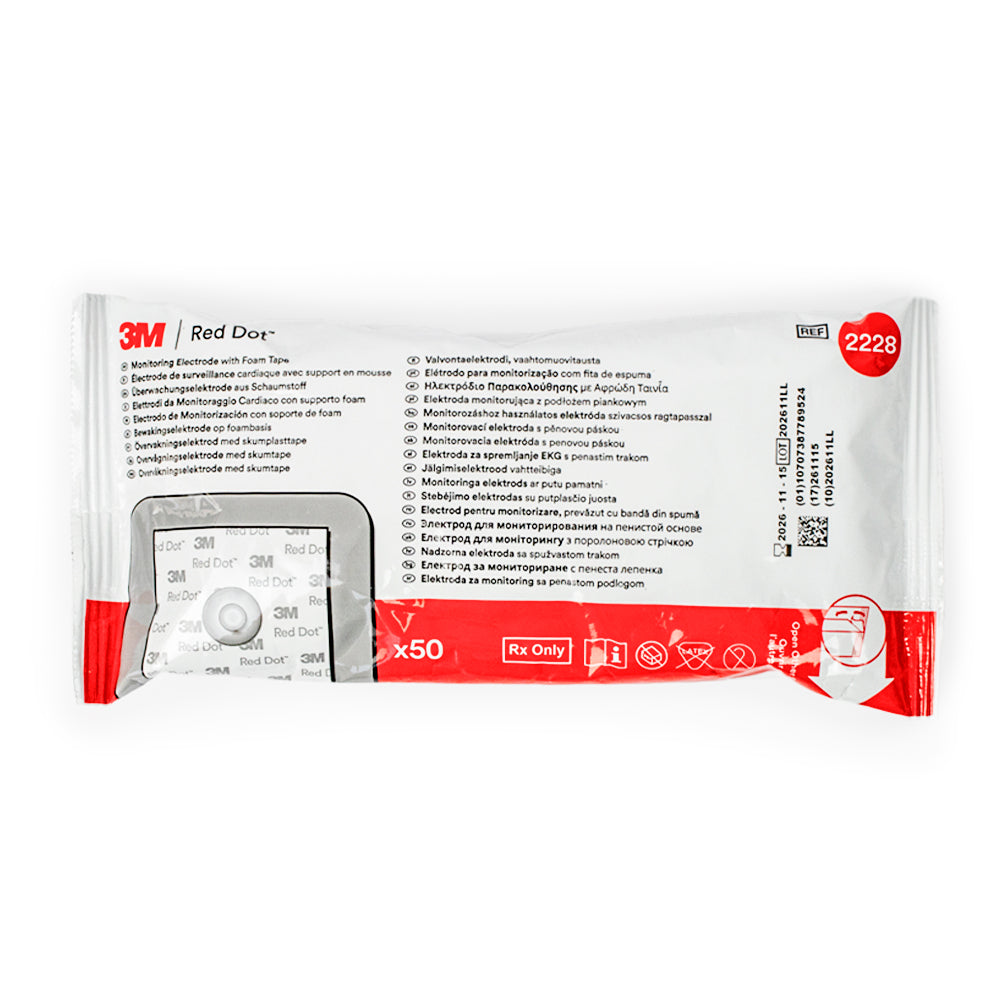 ELECTRODO DE MONITORIZACIÓN CON SOPORTE ESPUMA BOLSA C/50
