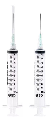 JERINGA 10ML C/AGUJA 21G X 32MM BD C/10