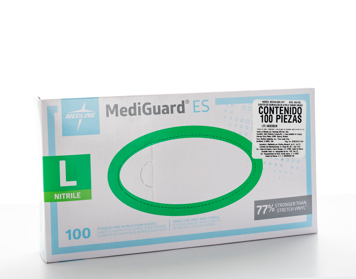 GUANTES DE EXAMINACIÓN DE NITRILO C/100