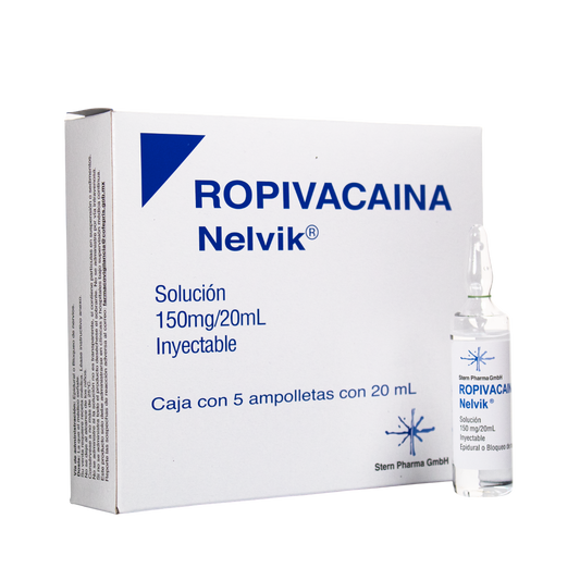 ROPIVACAINA SOL INY 150MG/20ML KUNTS C/5