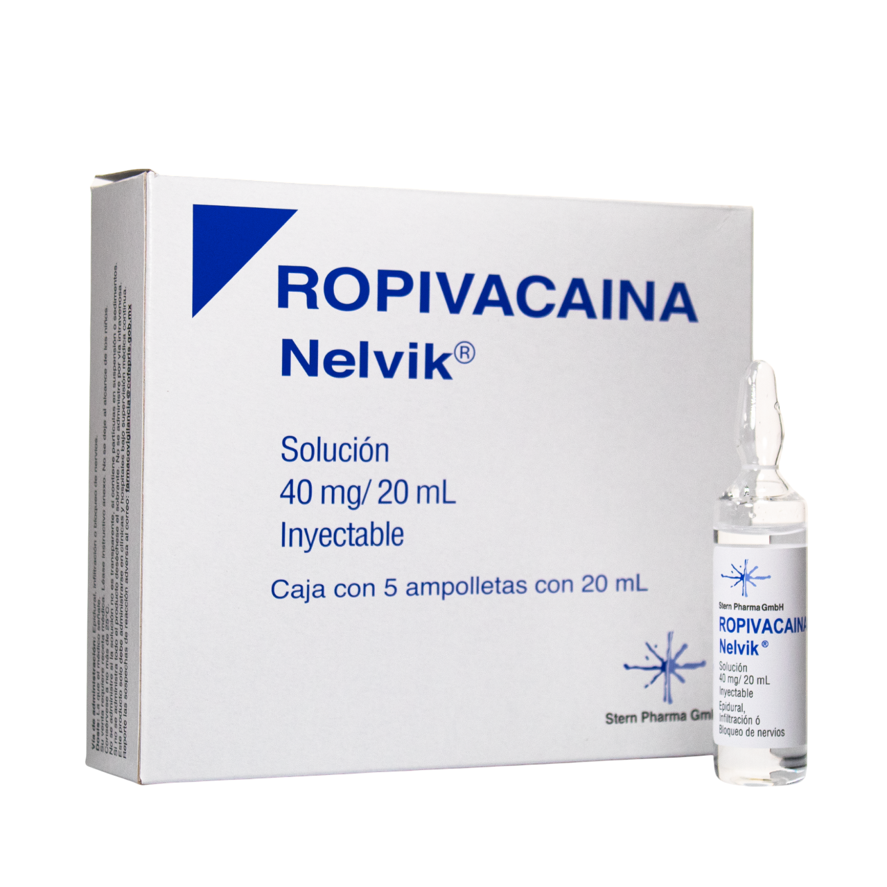 ROPIVACAINA SOL INY 40MG/20ML KUNTS C/5