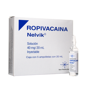 ROPIVACAINA SOL INY 40MG/20ML KUNTS C/5