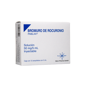 ROCURONIO SOL INY 50MG/5ML C/12          