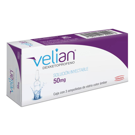 VELIAN 50MG SOL INY DEXKETOPROFENO C/3