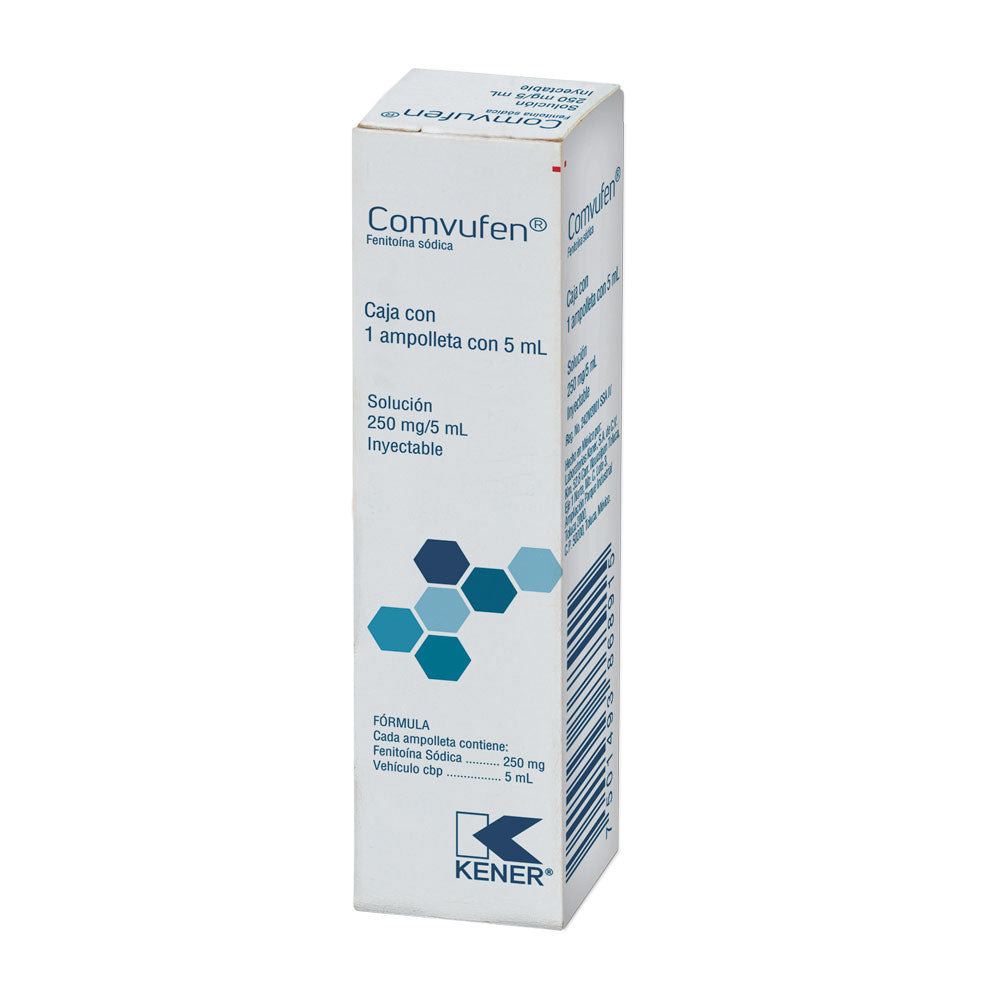 FENITOINA COMVUFEN 250MG/5ML 1AMP SOL INY LGEN