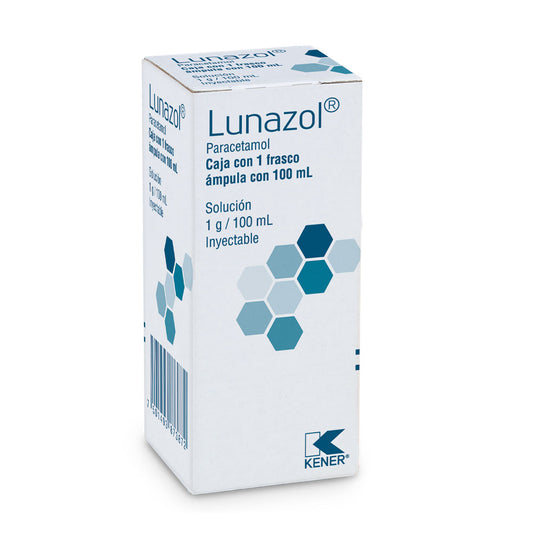 PARACETAMOL LUNAZOL INY 1G/100ML 1AMP