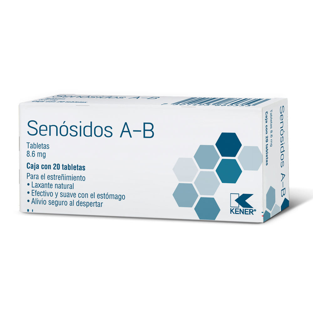 SENOSIDOS A-B 8.6MG 20 TAB LGEN